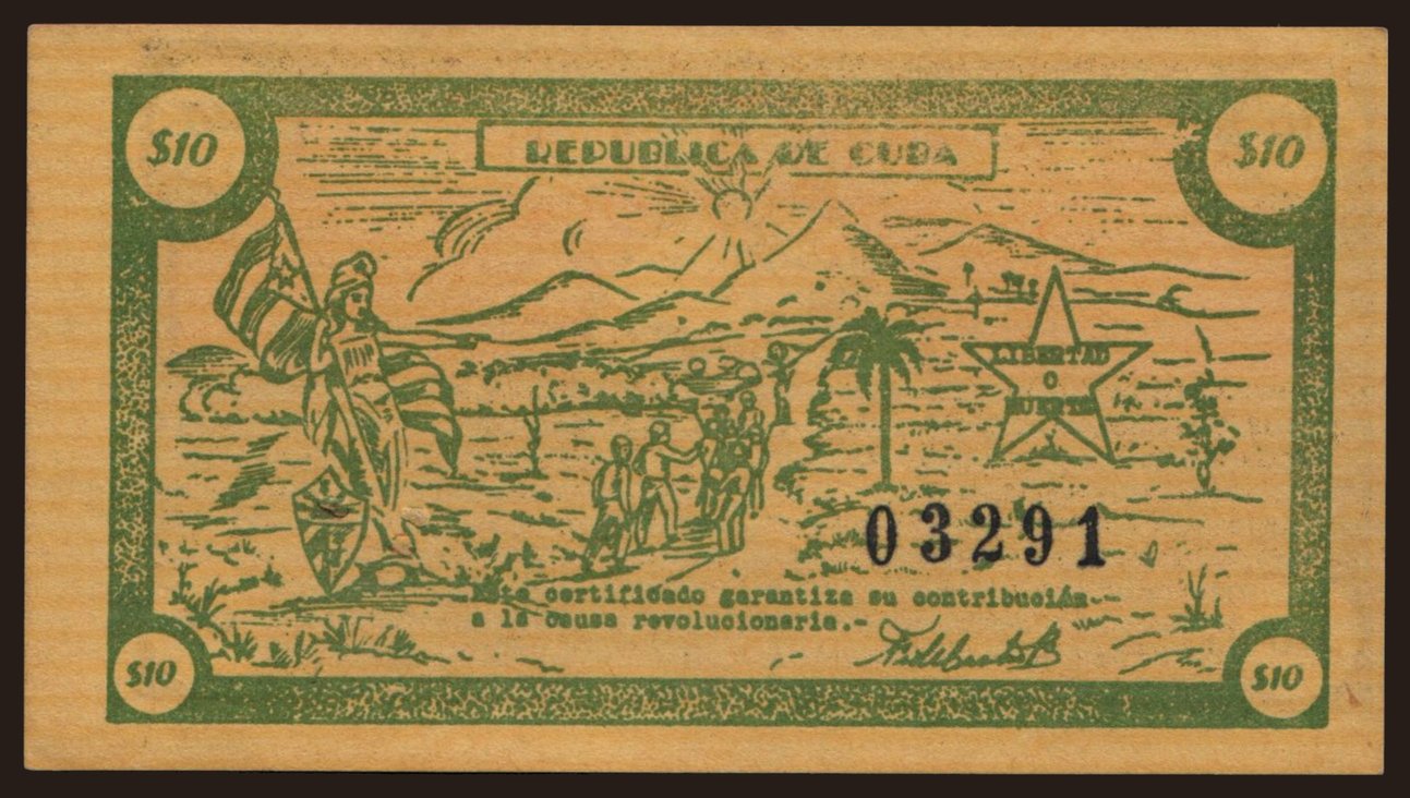 Movimiento 26 de julio, 10 pesos, 1953