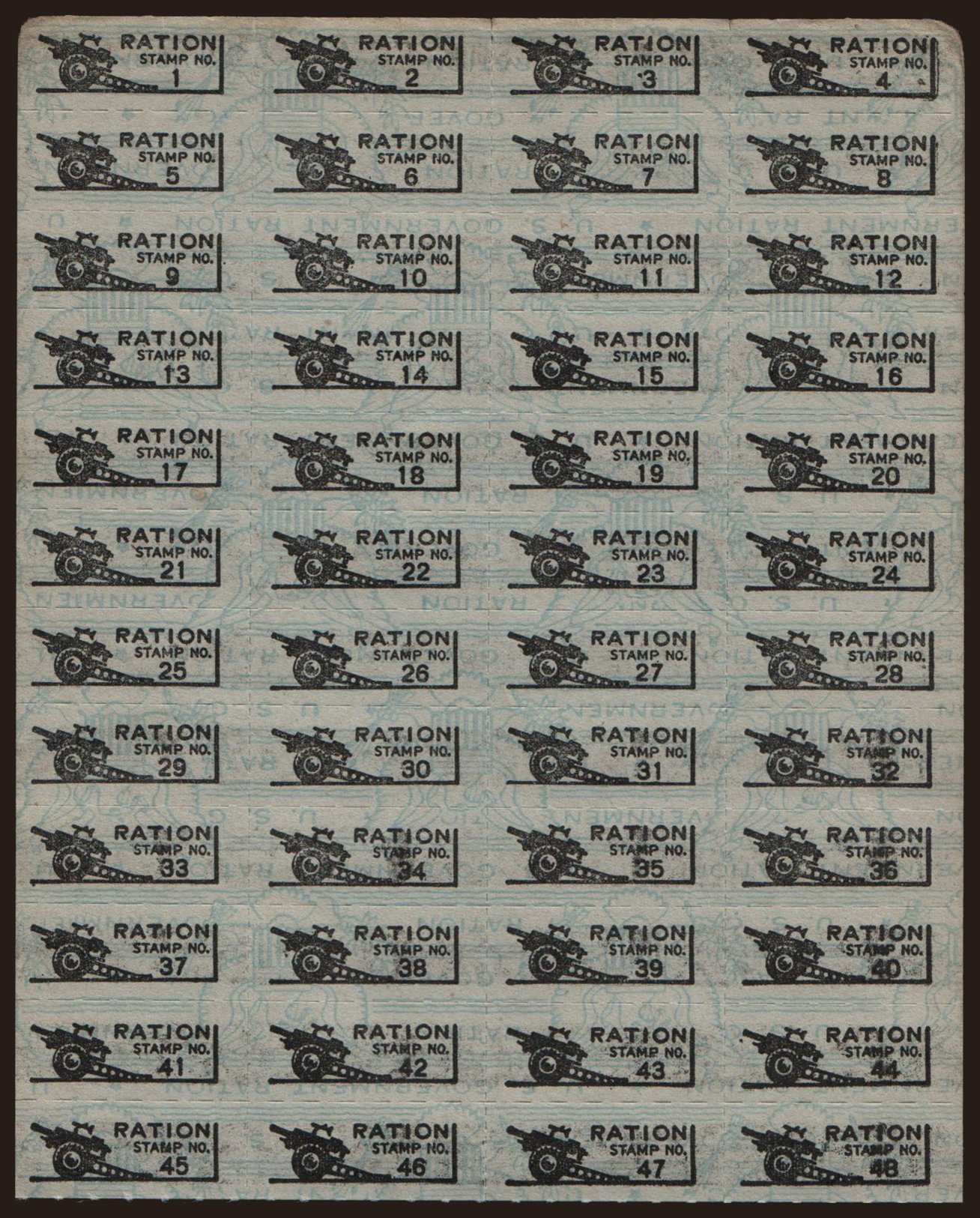 War ration coupon, 194?