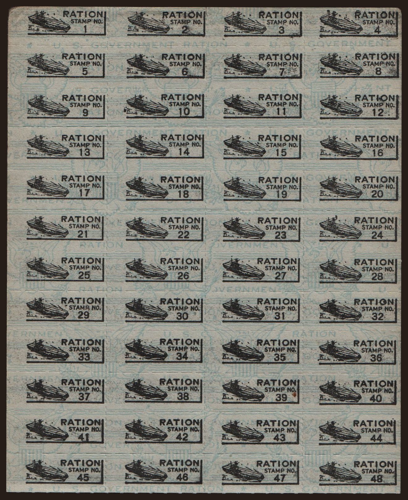 War ration coupon, 194?