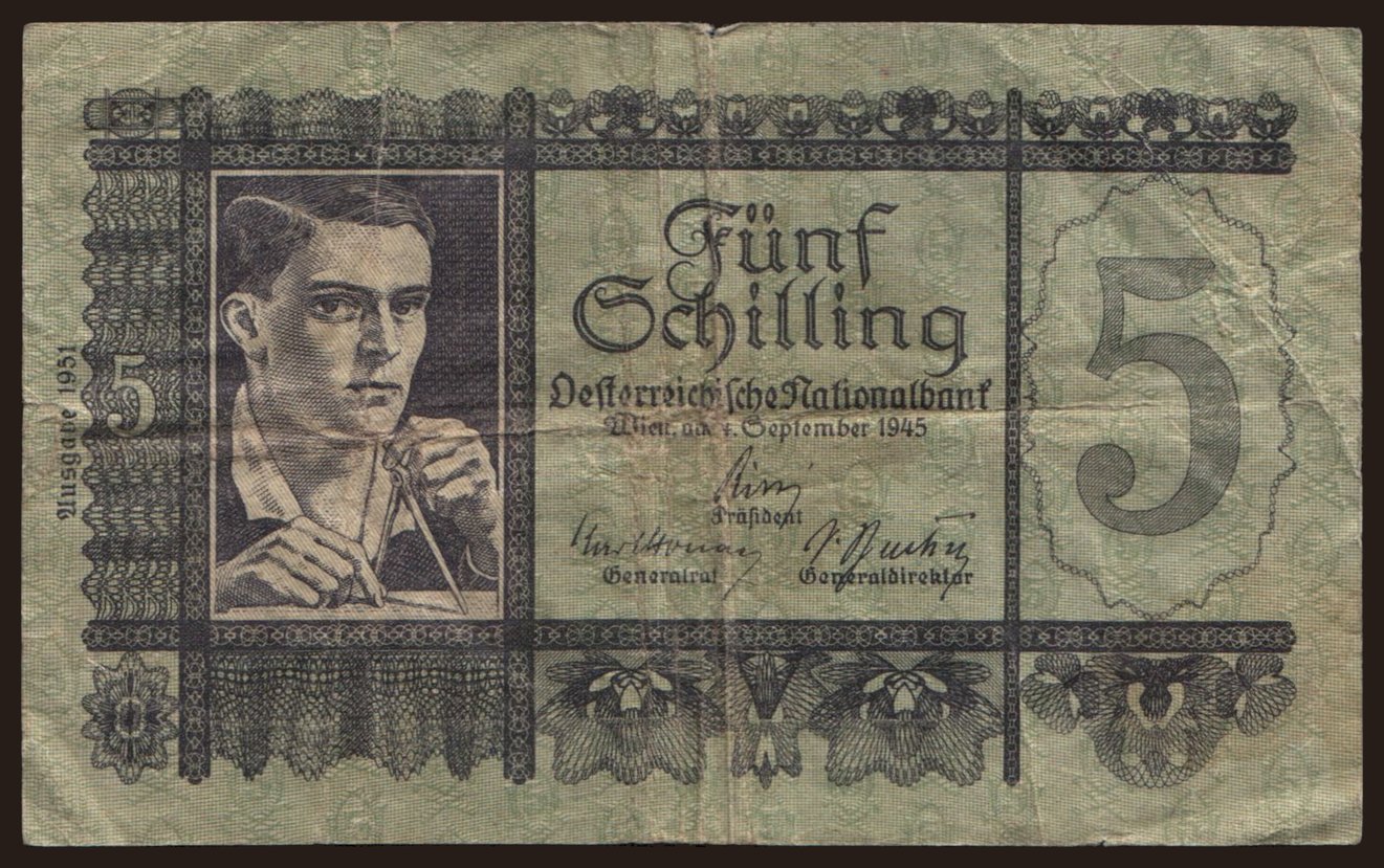 5 Schilling, 1945