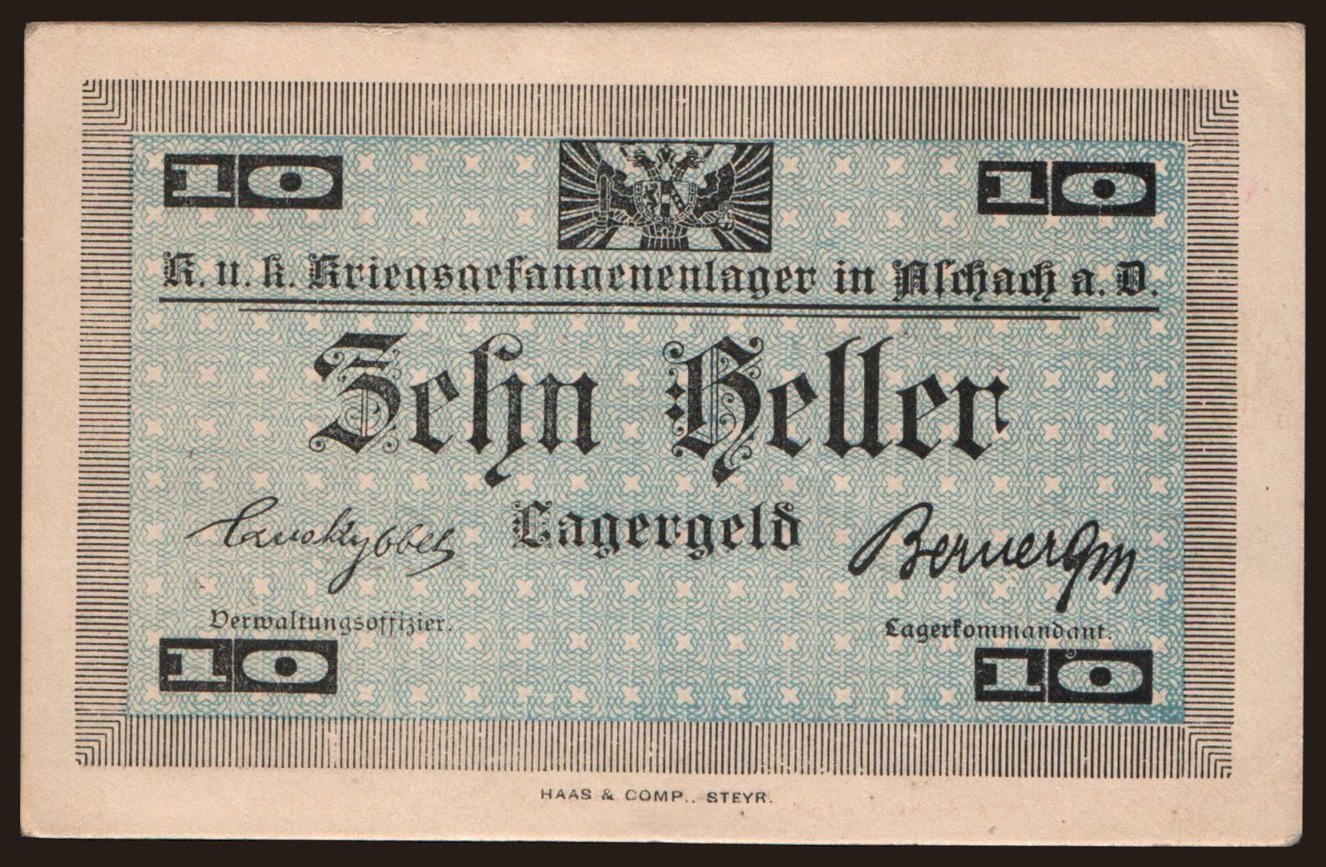 Aschach, 10 Heller, 191?