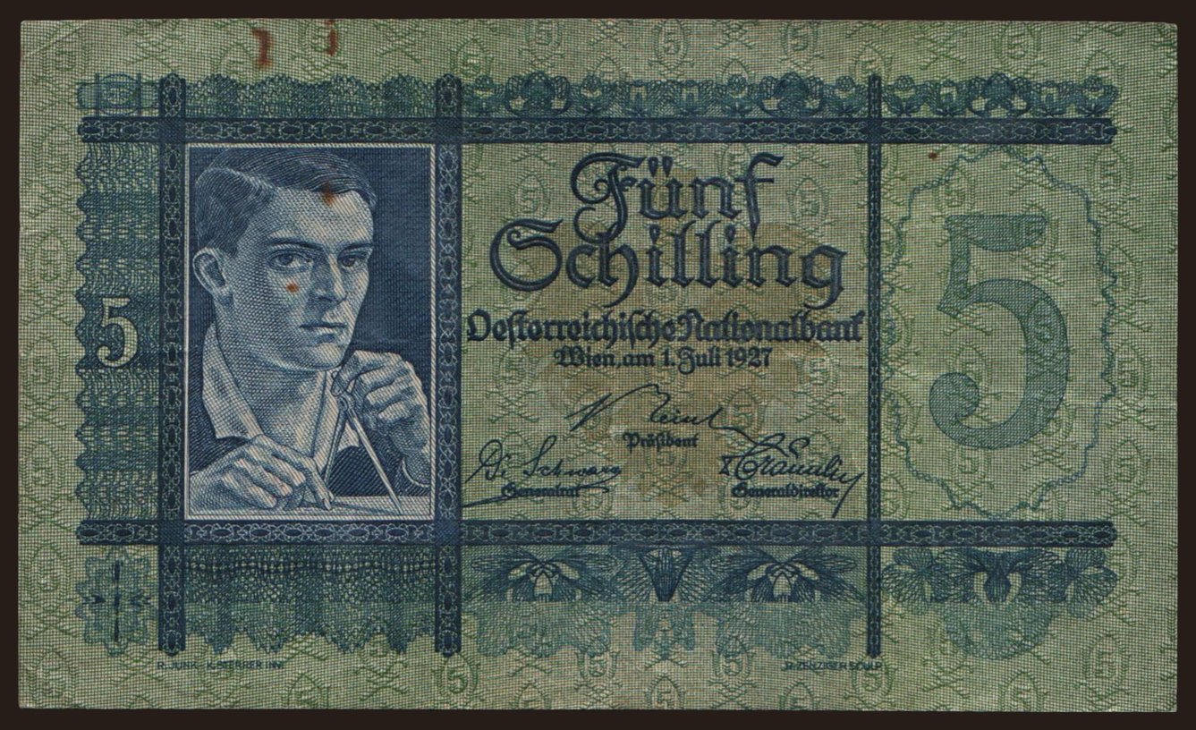 5 Schilling, 1927