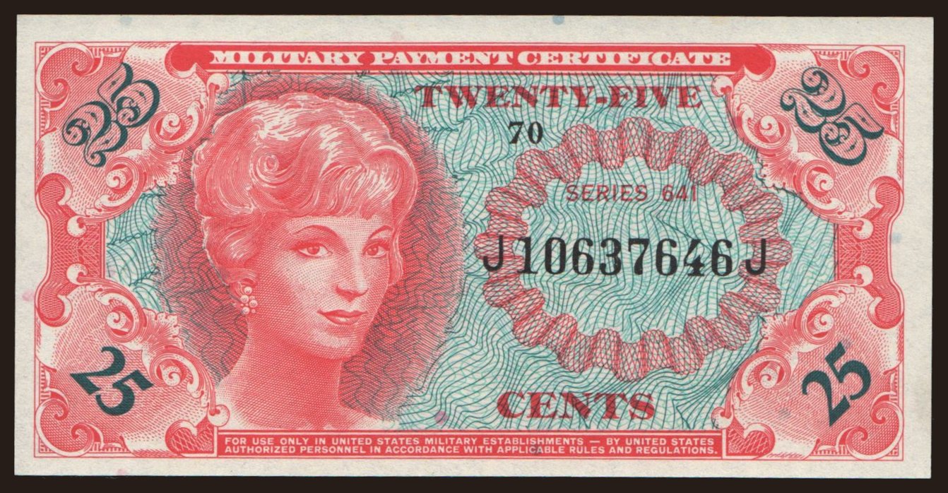 MPC, 25 cents, 1965