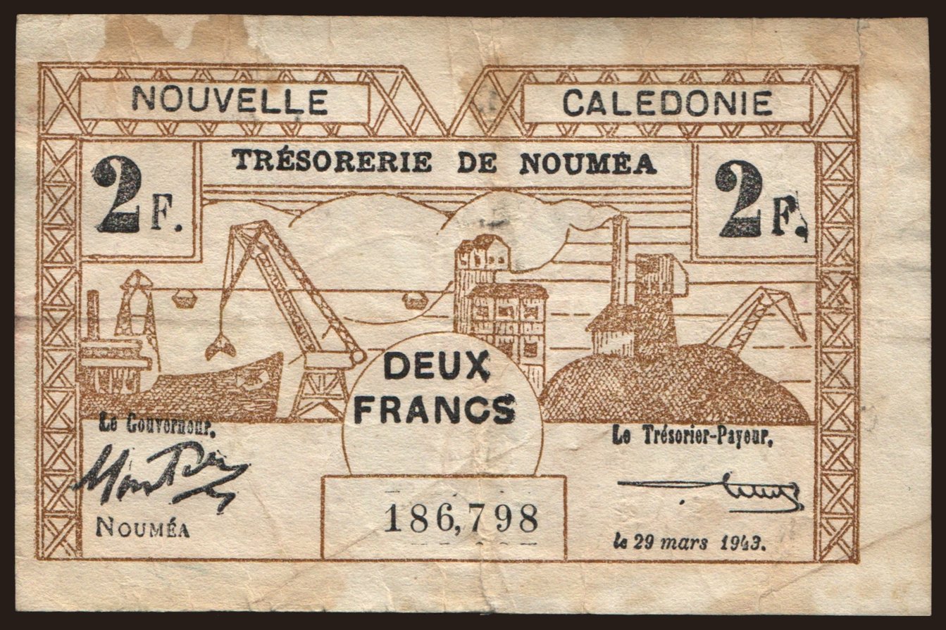 2 francs, 1943