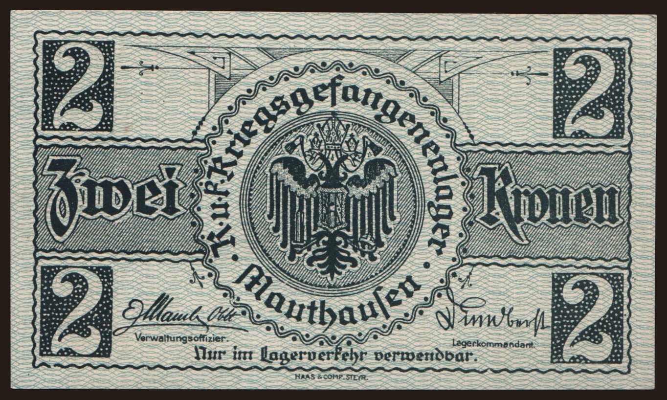 Mauthausen, 2 Kronen, 191?