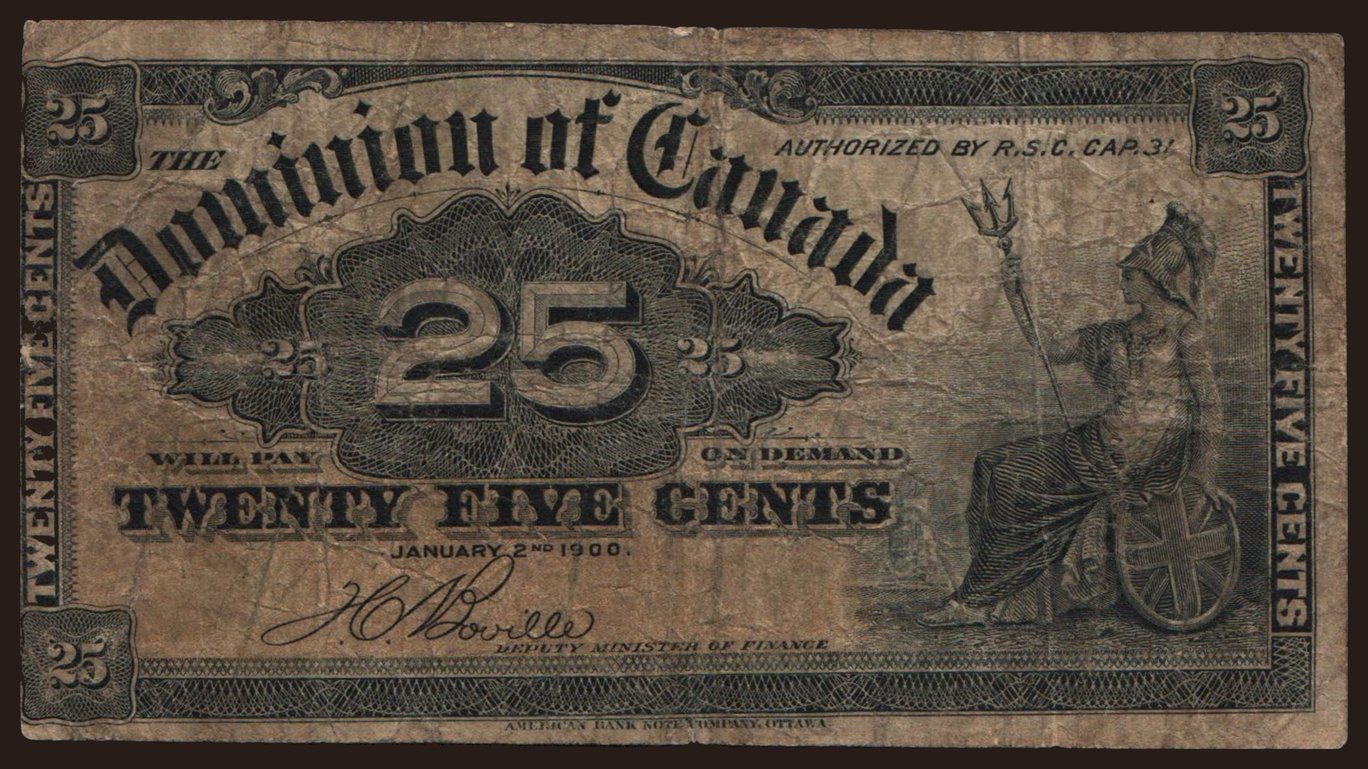 25 cents, 1900