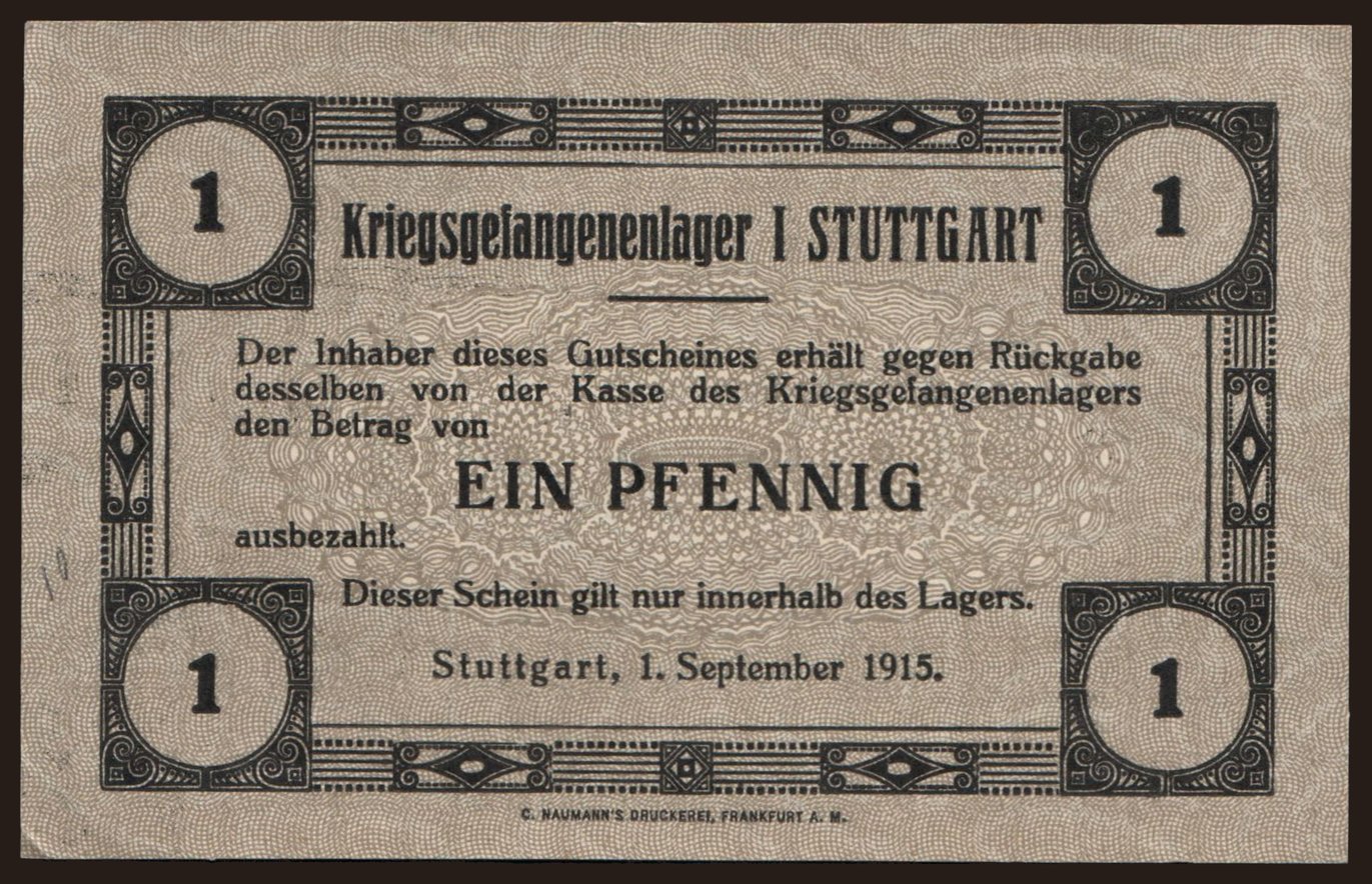 Stuttgart, 25 Pfennig, 1915