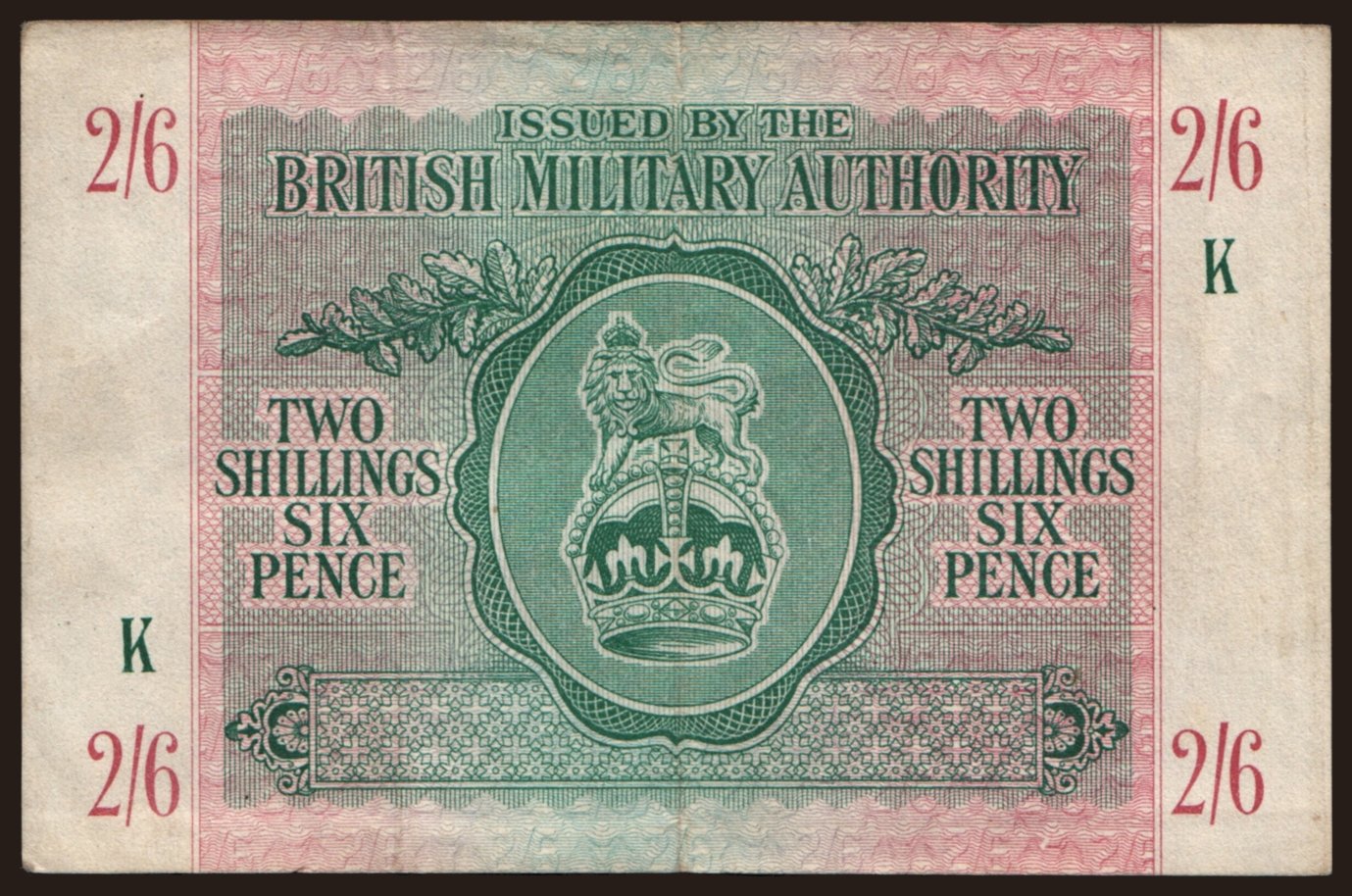 BMA, 2 shillings 6 pence, 1943