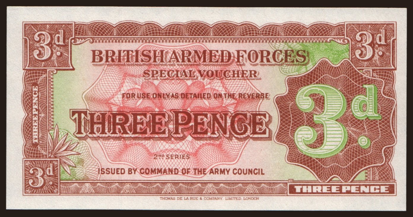 BAF, 3 pence, 1948