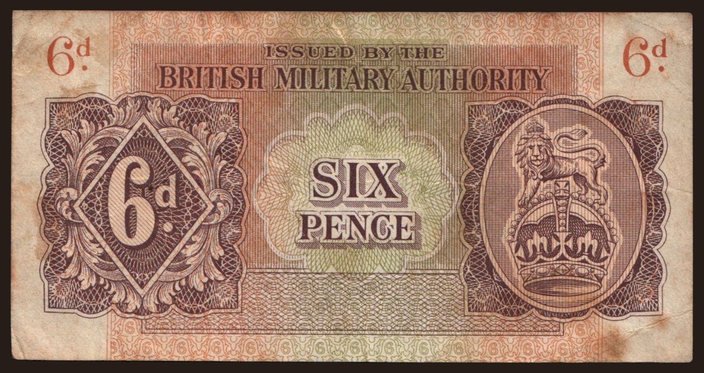 BMA, 6 pence, 1943