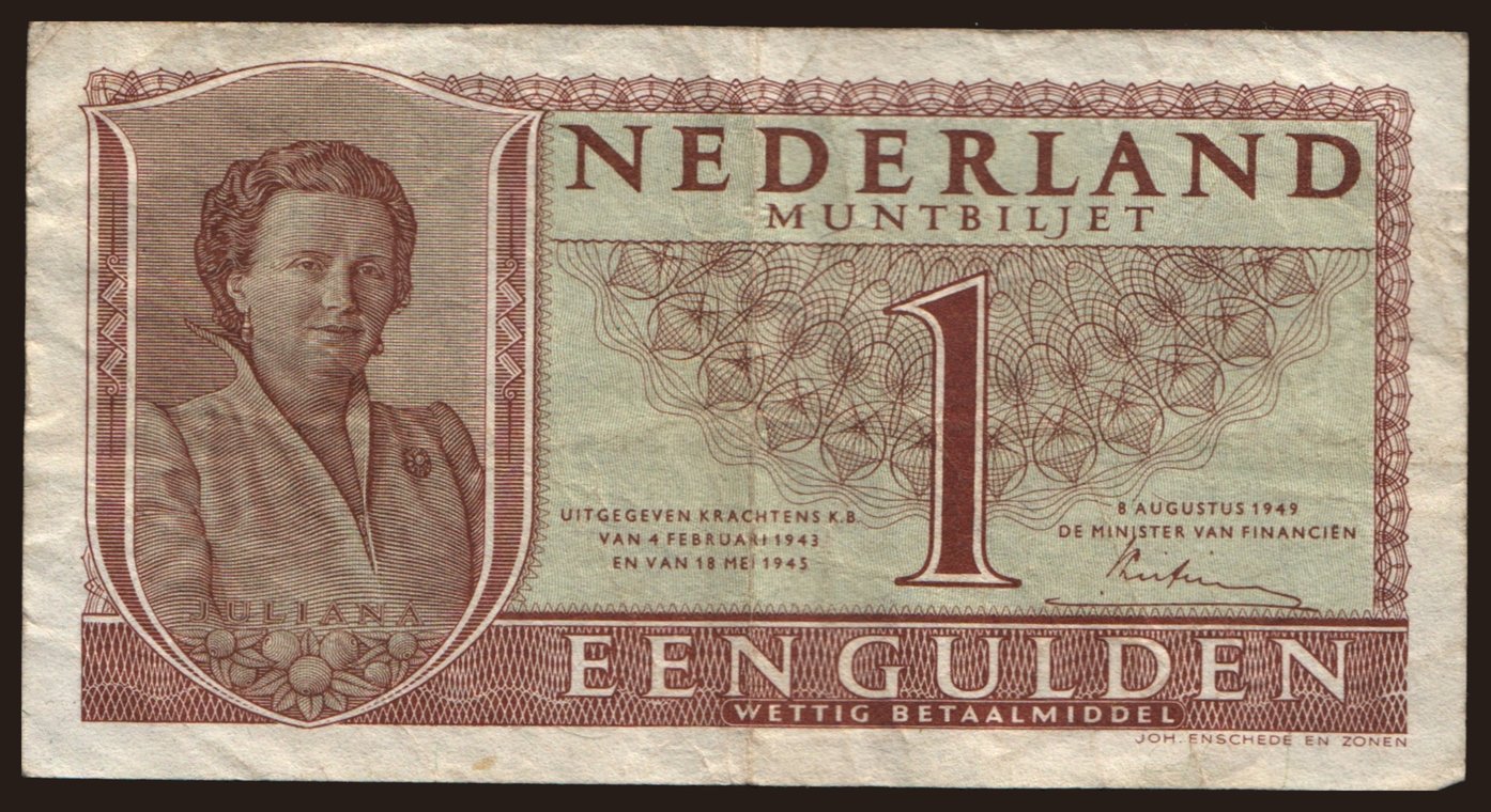 1 gulden, 1949