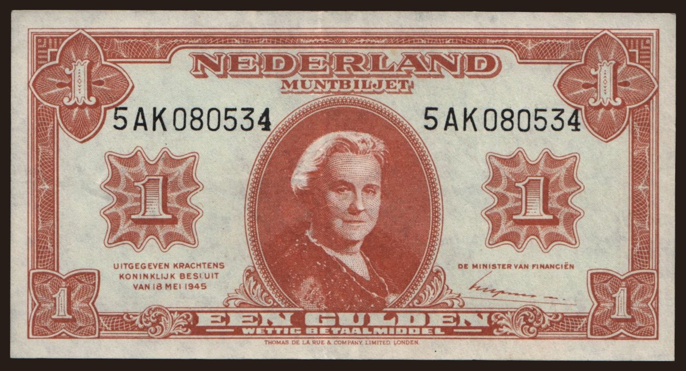 1 gulden, 1945