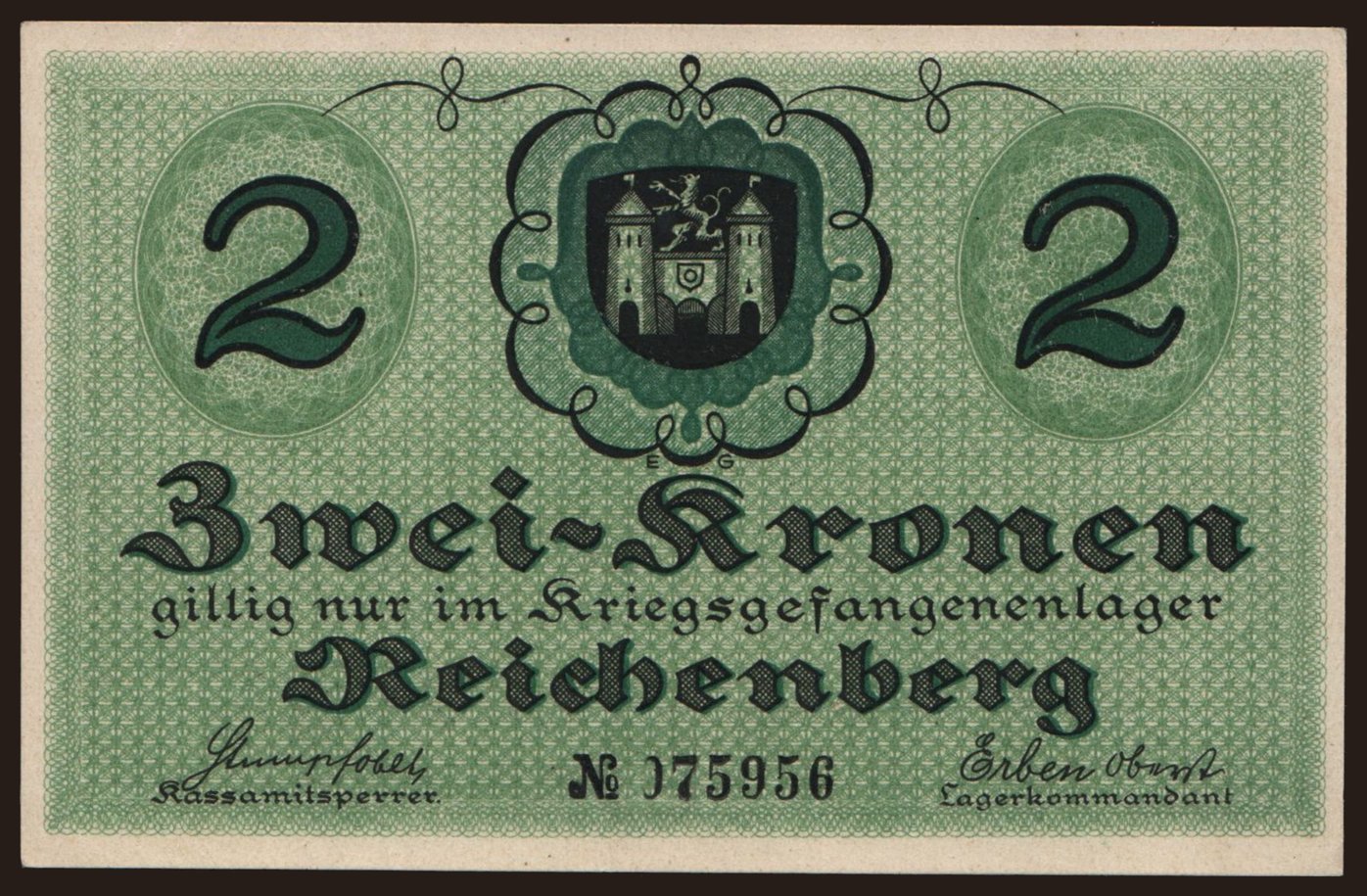 Reichenberg, 2 Kronen, 191?