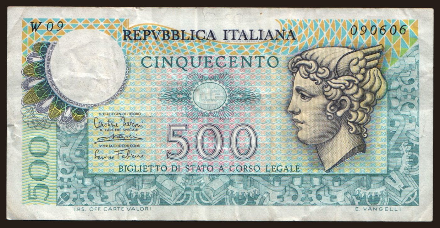 500 lire, 1979