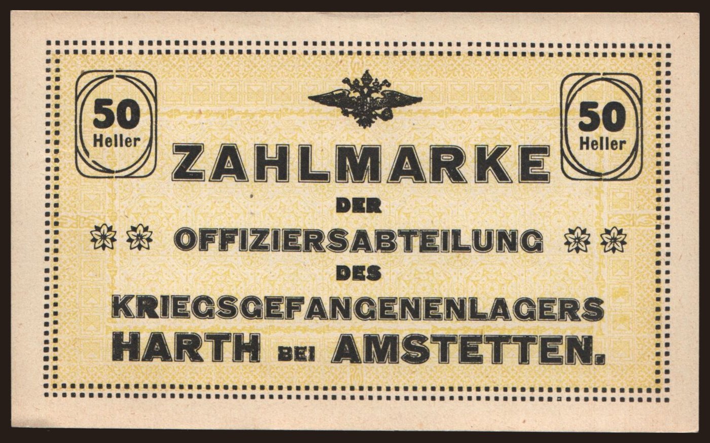 Harth bei Amstetten, 50 Heller, 1914