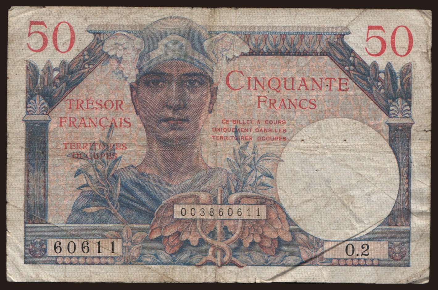 Tresor Francais, 50 francs, 1947