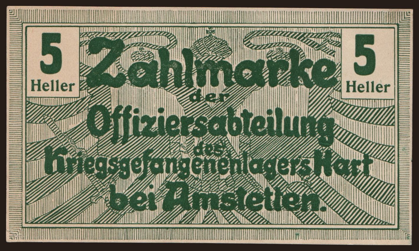 Harth bei Amstetten, 5 Heller, 1916