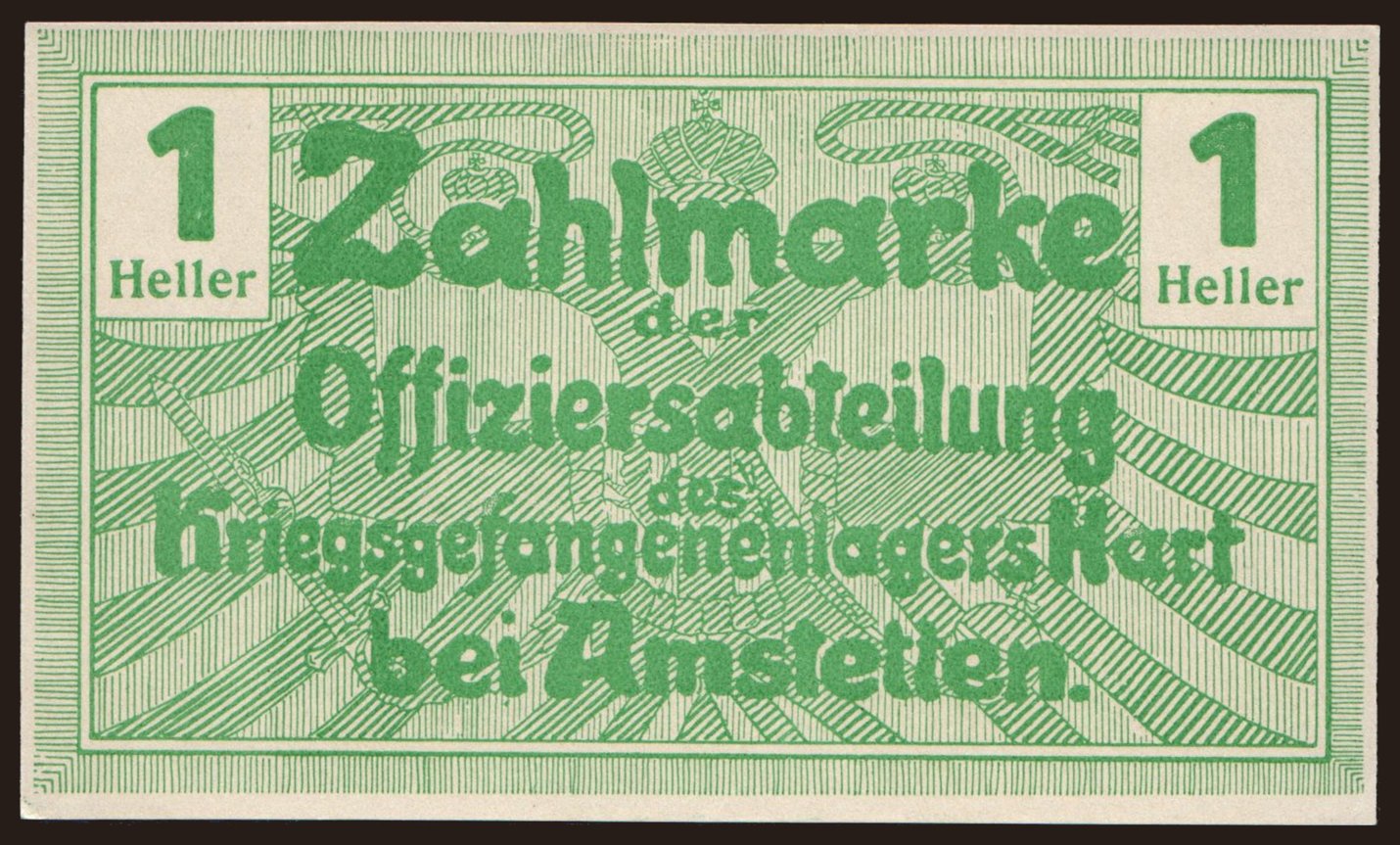 Harth bei Amstetten, 1 Heller, 1916