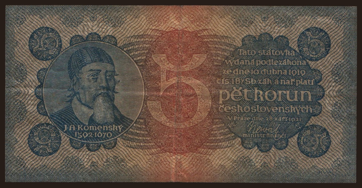 5 korun, 1921