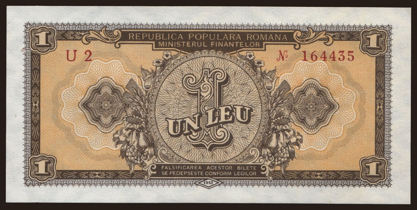 1 leu, 1952