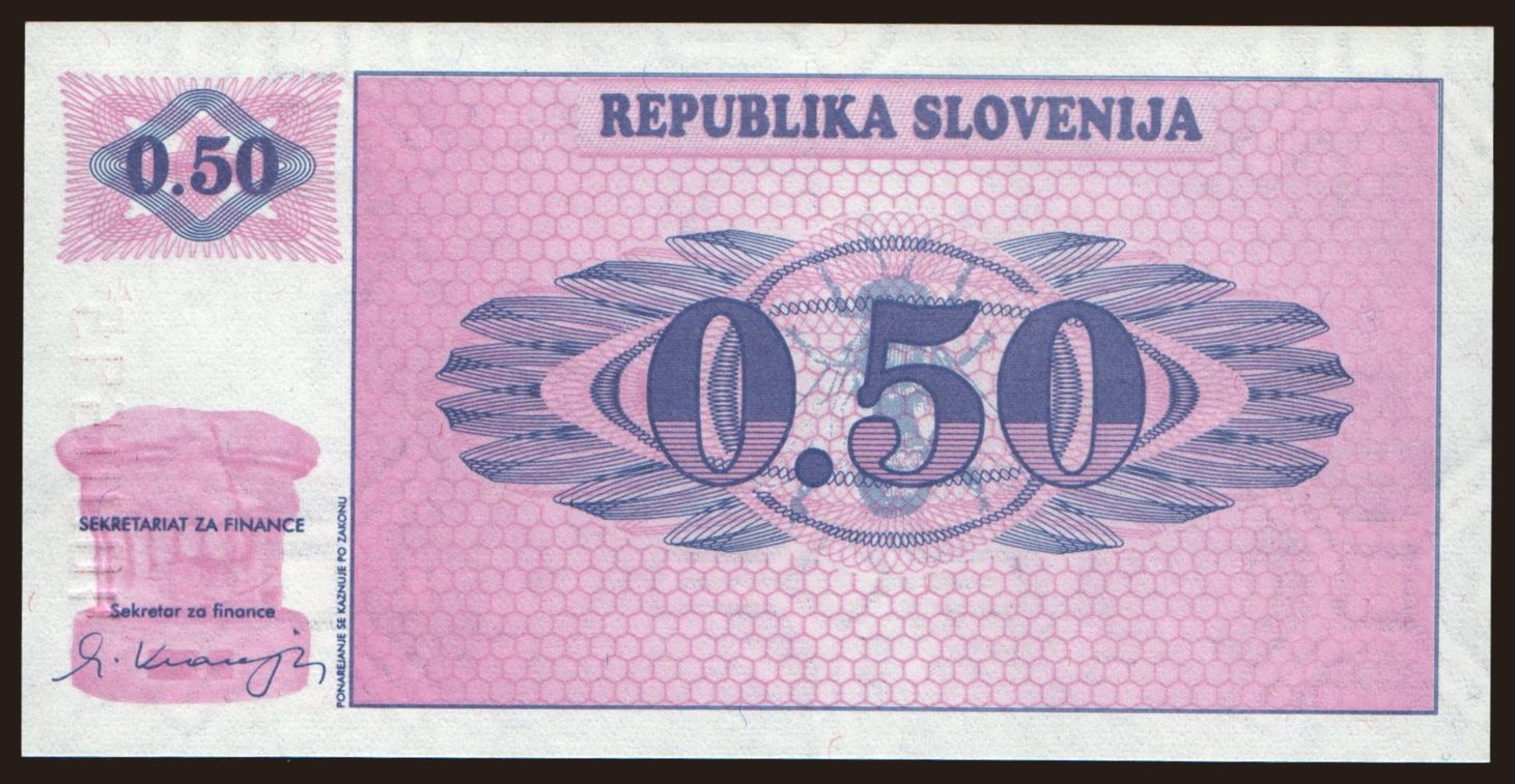 0.50 tolar, 1990
