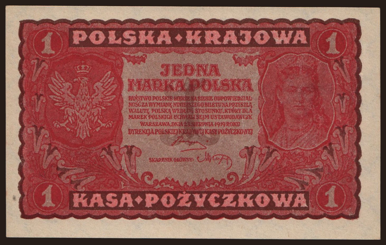 1 marka, 1919