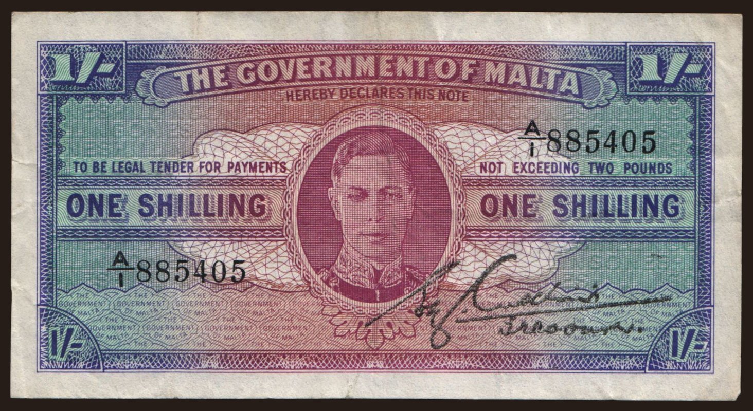 1 shilling, 1943