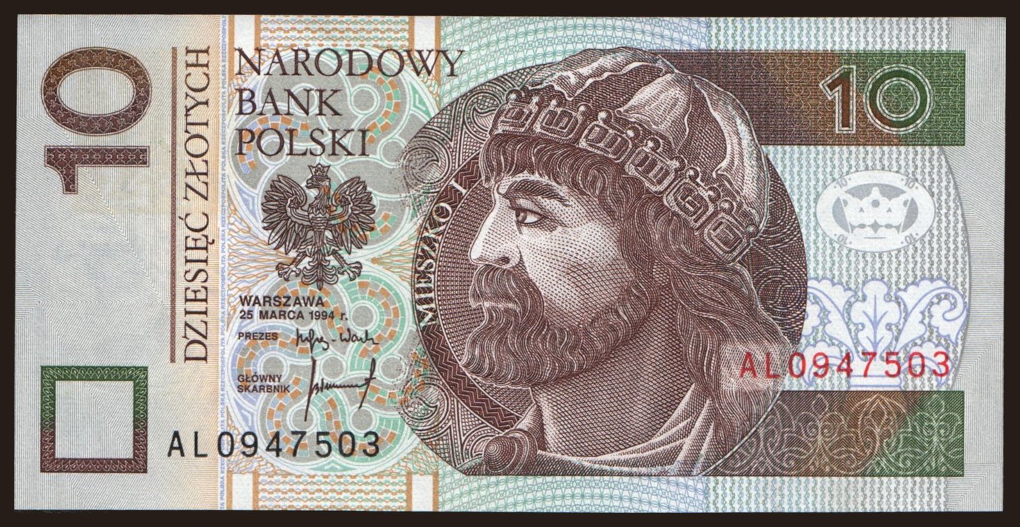 10 zlotych, 1994