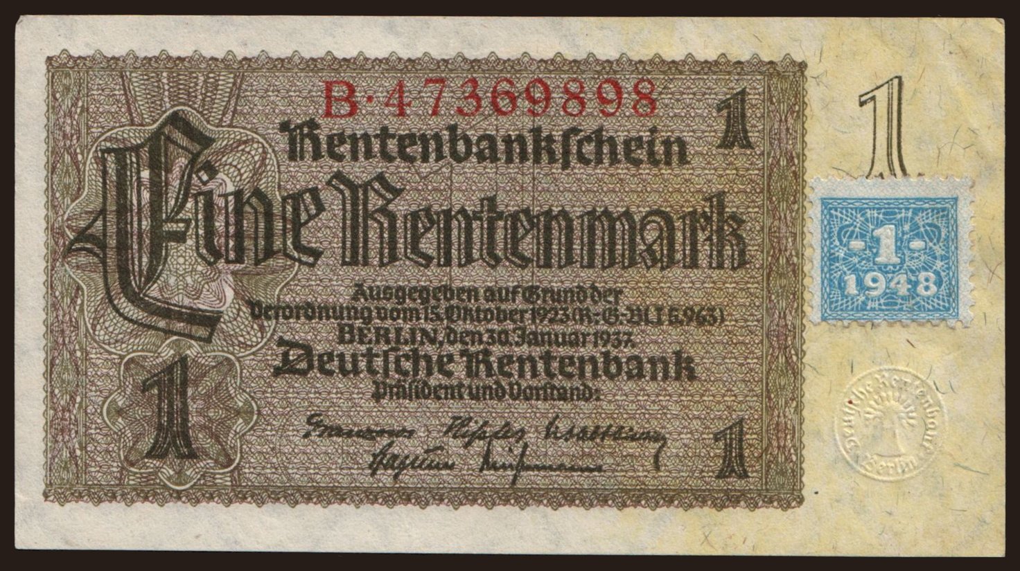 1 Rentenmark, 1937(48)