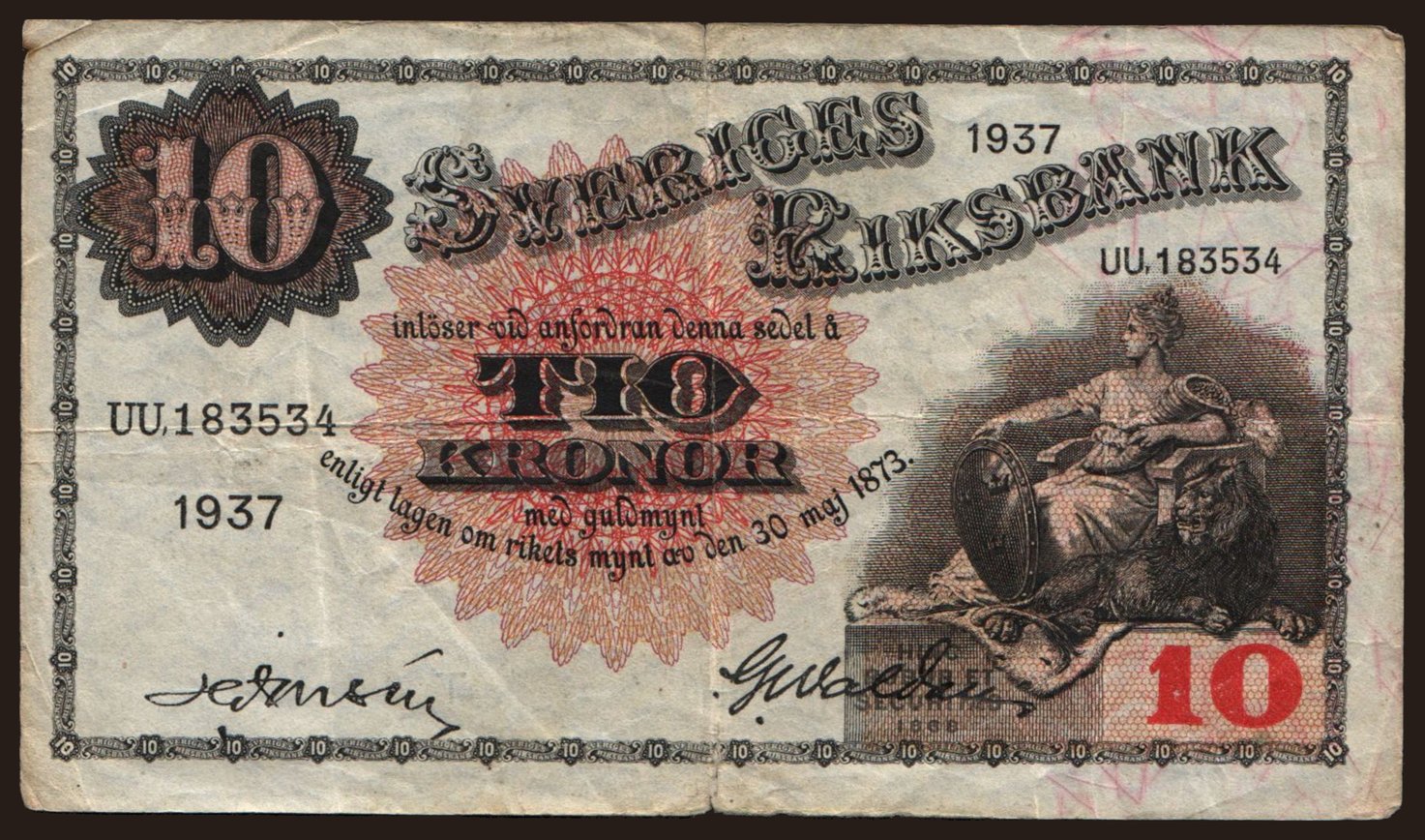 10 Kronor, 1937