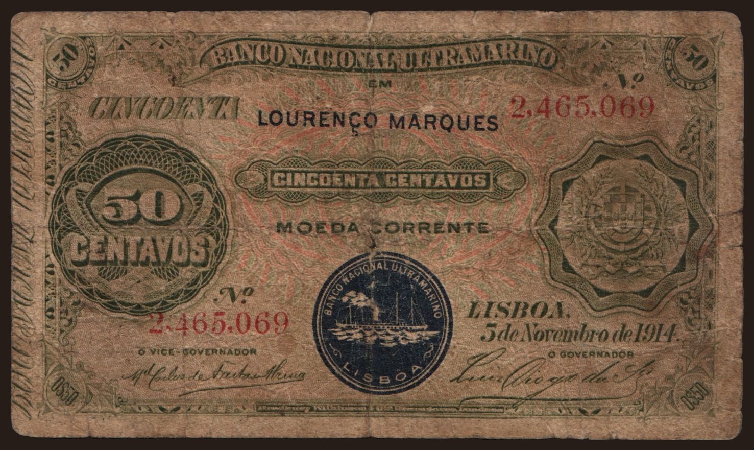 50 centavos, 1914