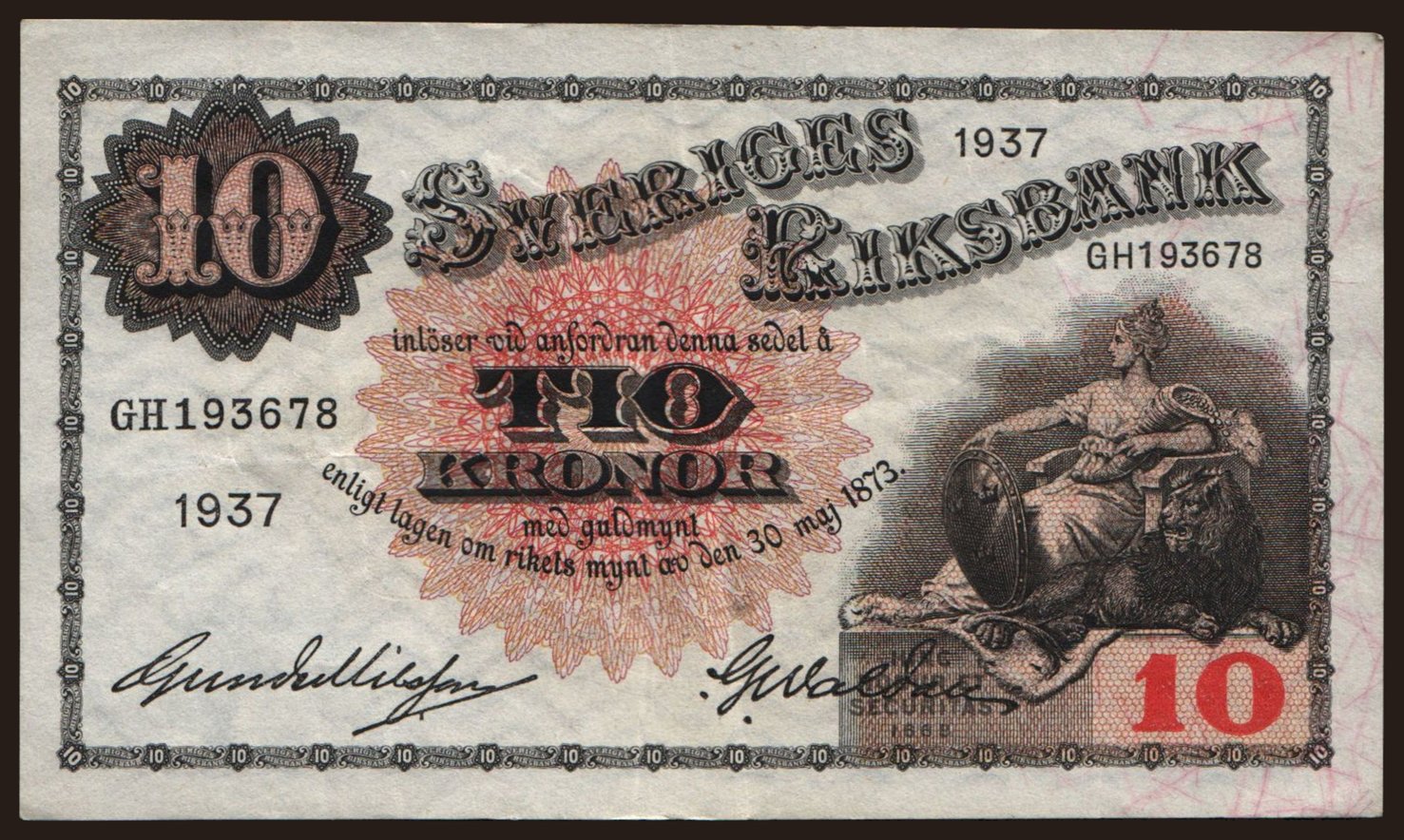 10 Kronor, 1937