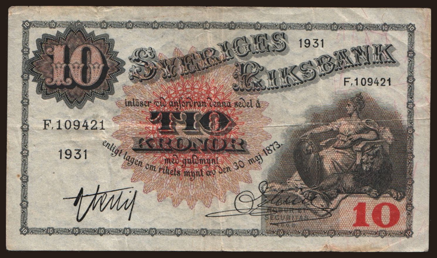10 kronor, 1931