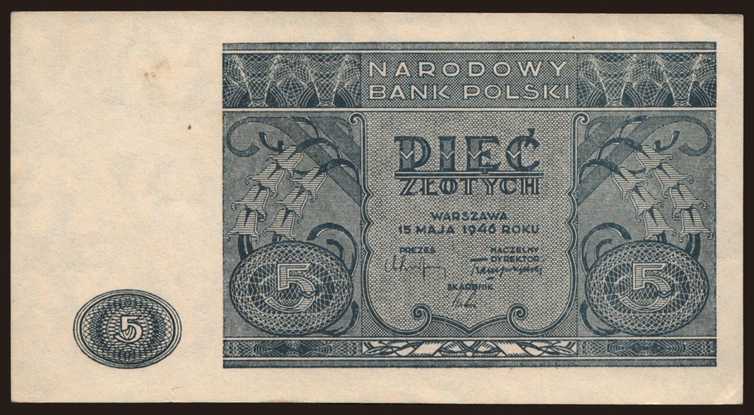 5 zlotych, 1946
