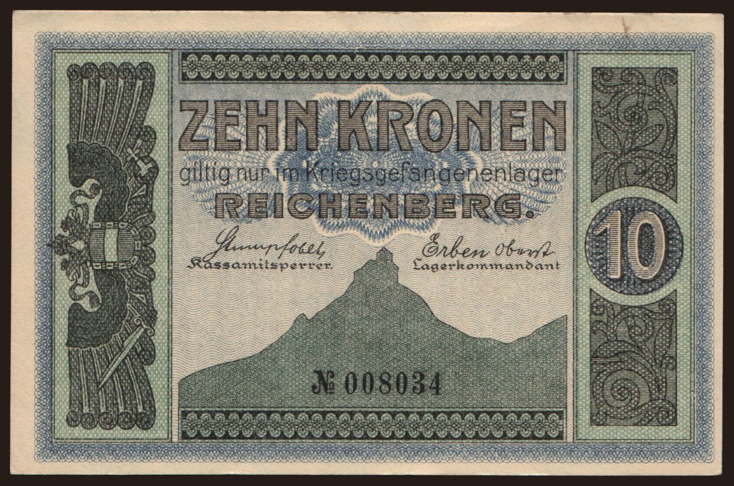 Reichenberg, 10 Kronen, 191?
