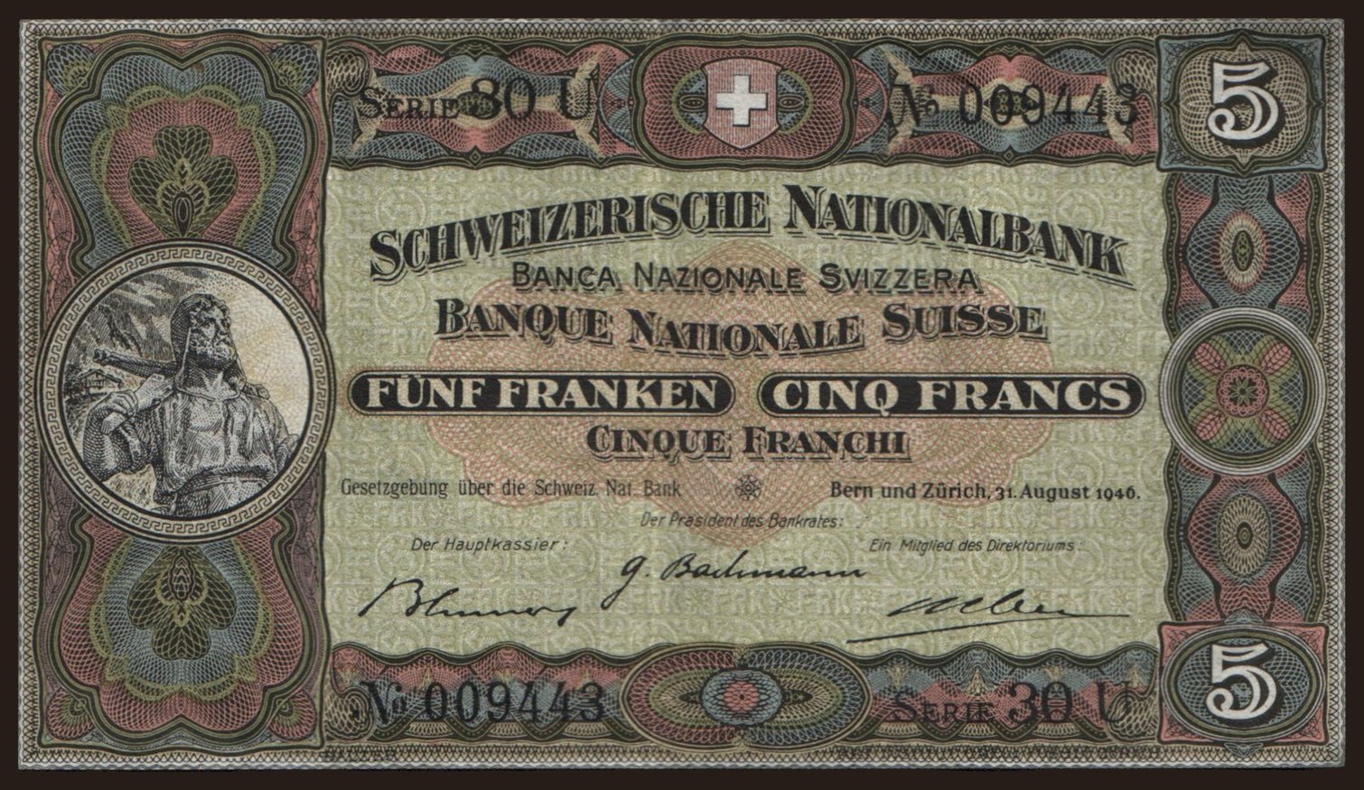 5 francs, 1946