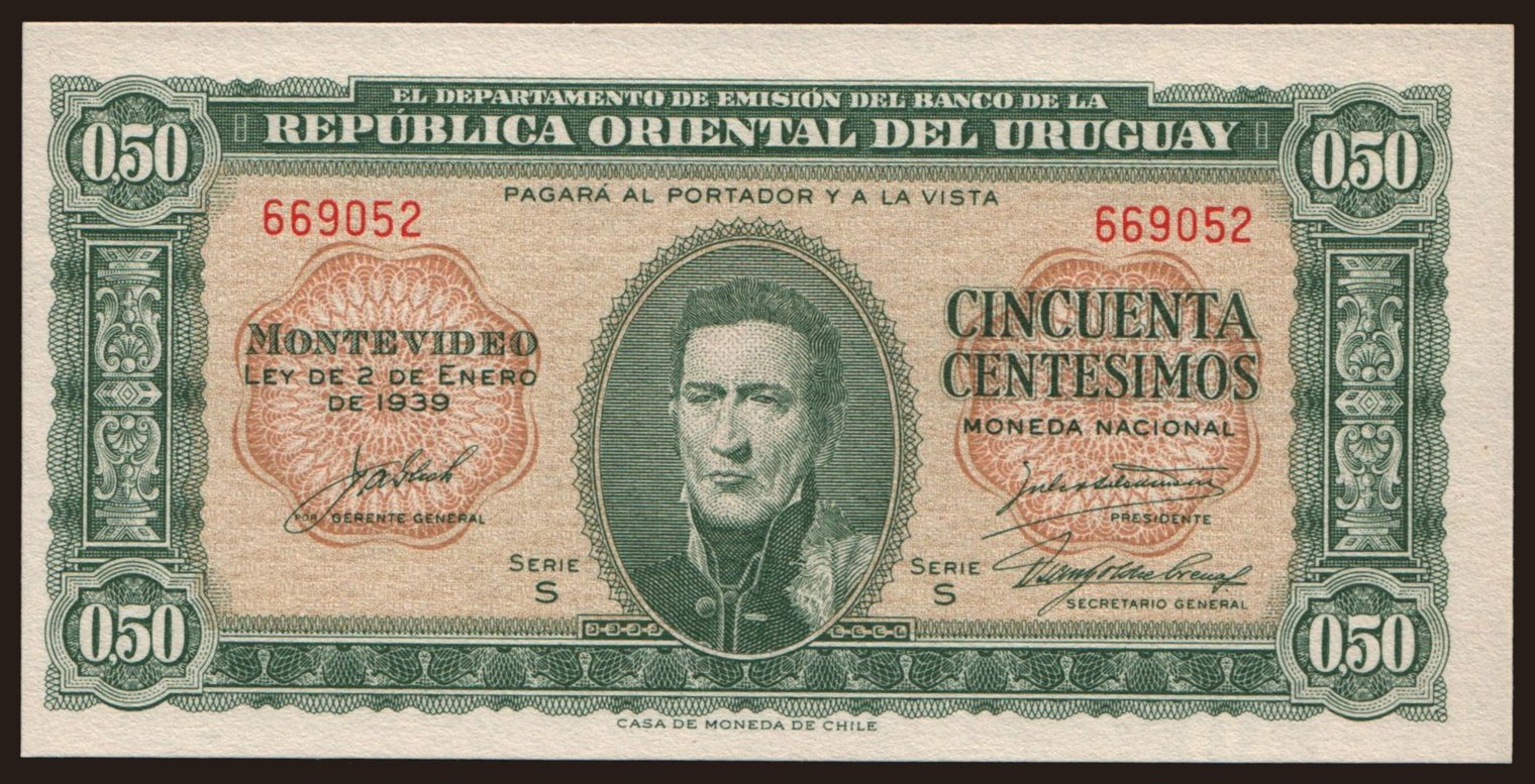 50 centesimos, 1939
