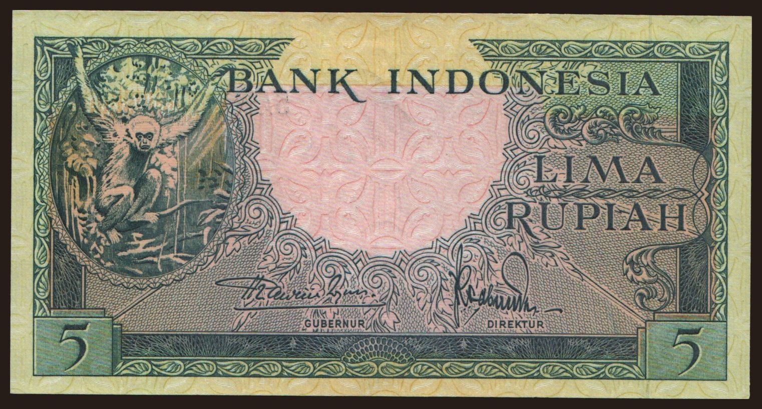 5 rupiah, 1957