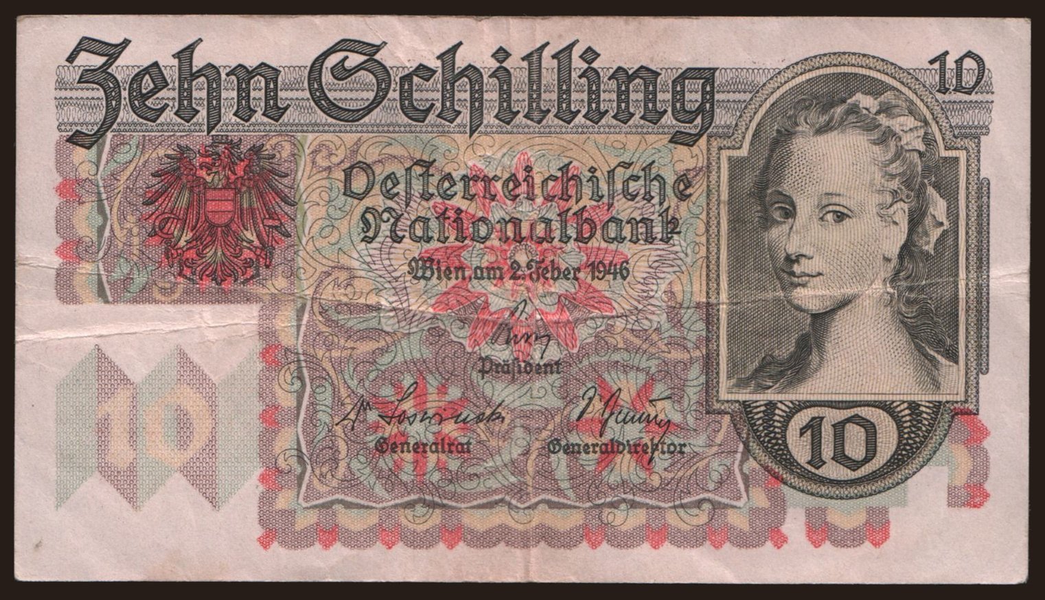 10 Schilling, 1946