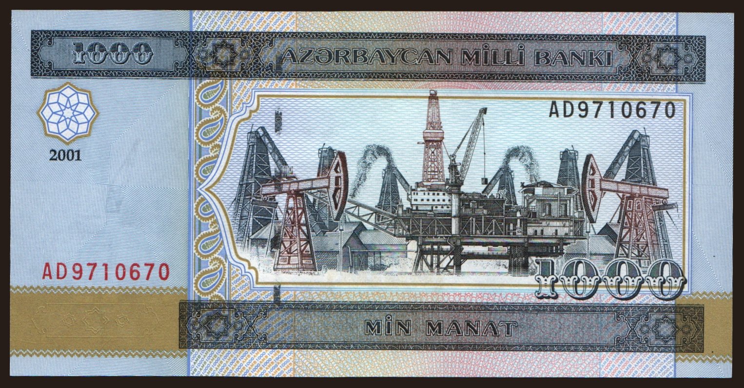 1000 manat, 2001