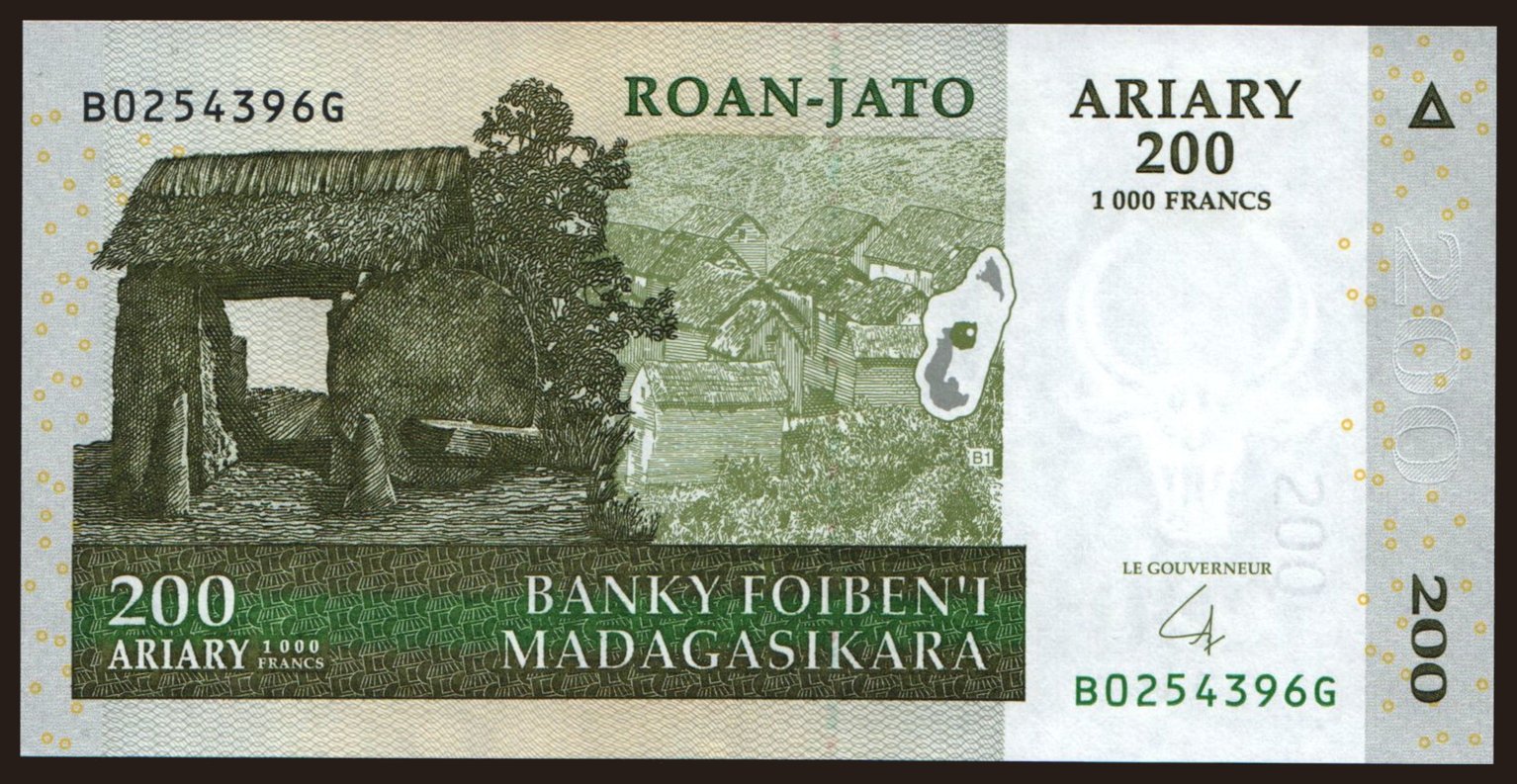 200 ariary, 2004