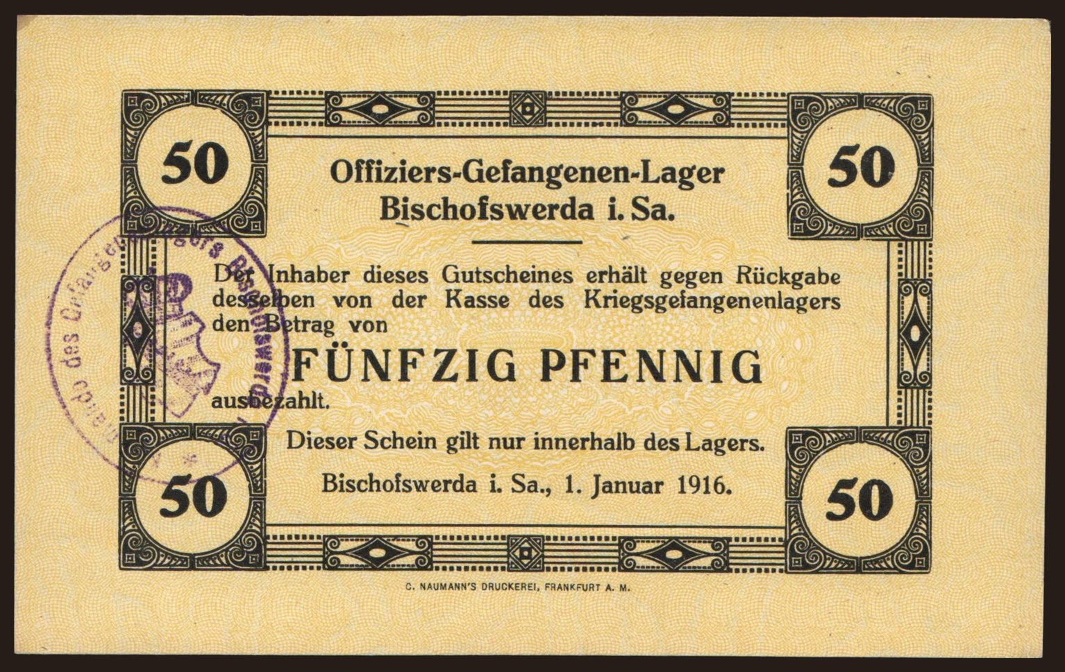 Bischofswerda, 50 Pfennig, 1916