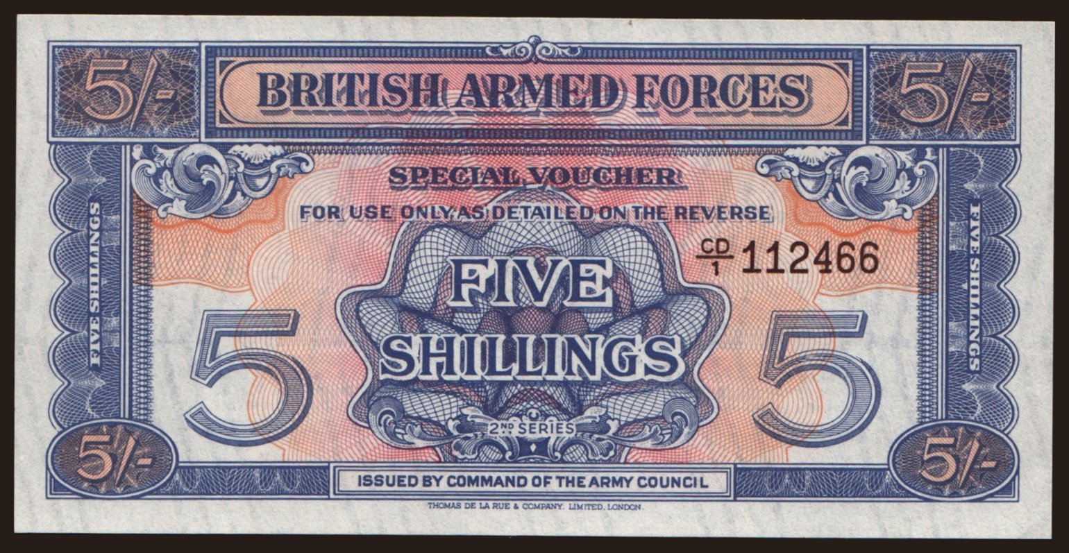 BAF, 5 shillings, 1961