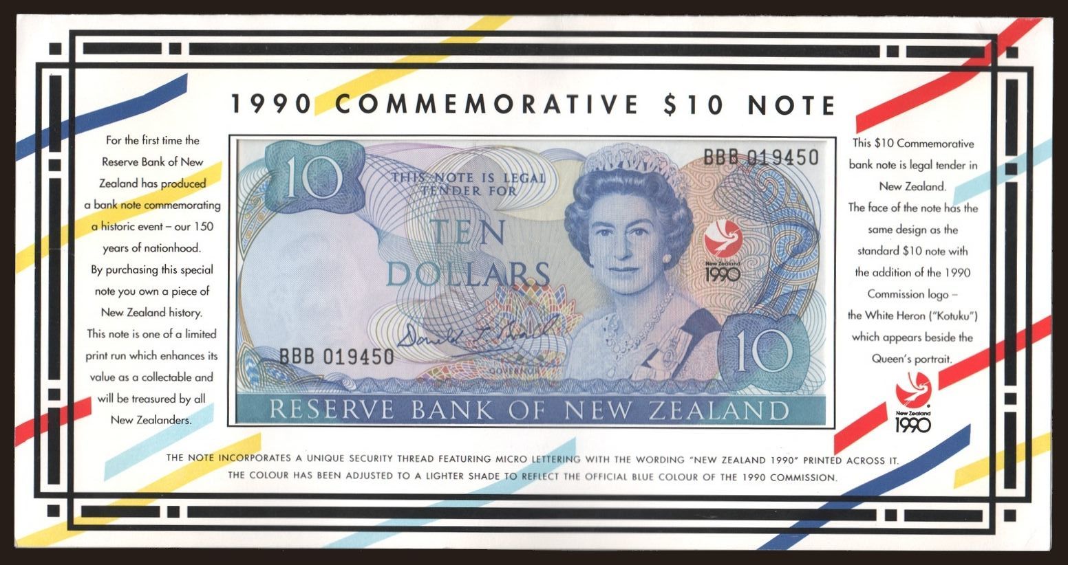 10 dollars, 1990, BBB