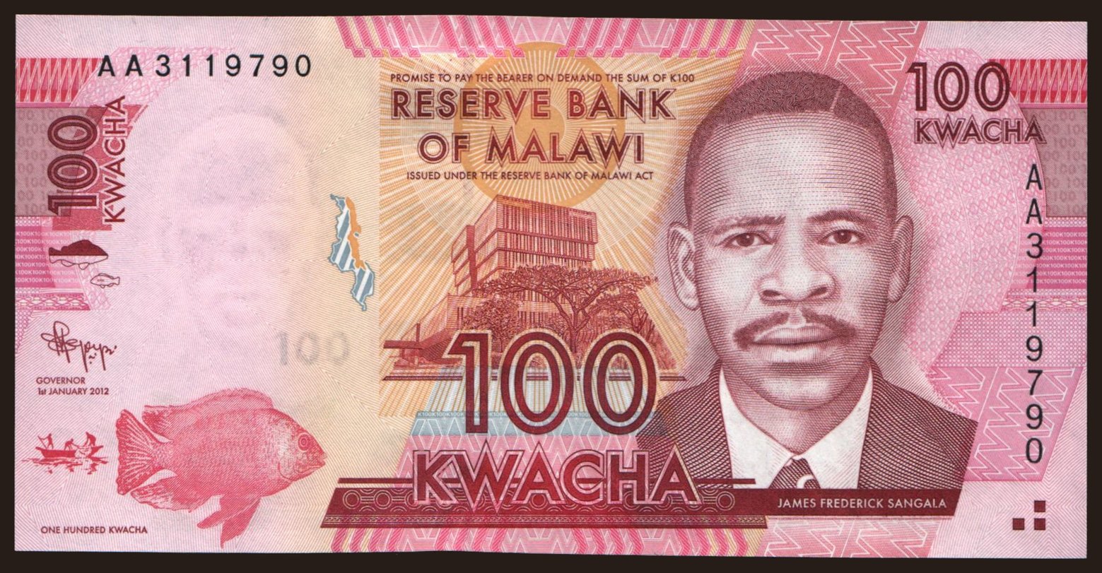 100 kwacha, 2012