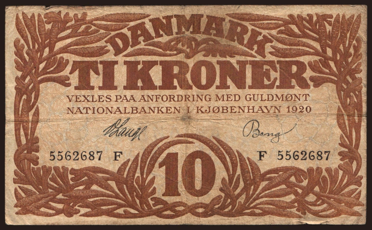 10 kroner, 1920