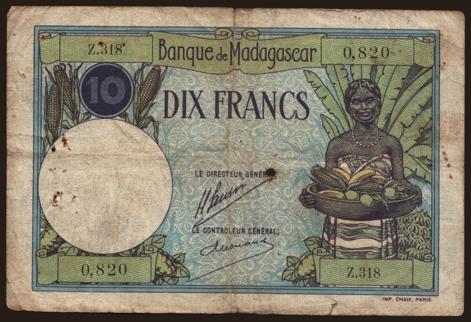 10 francs, 1937