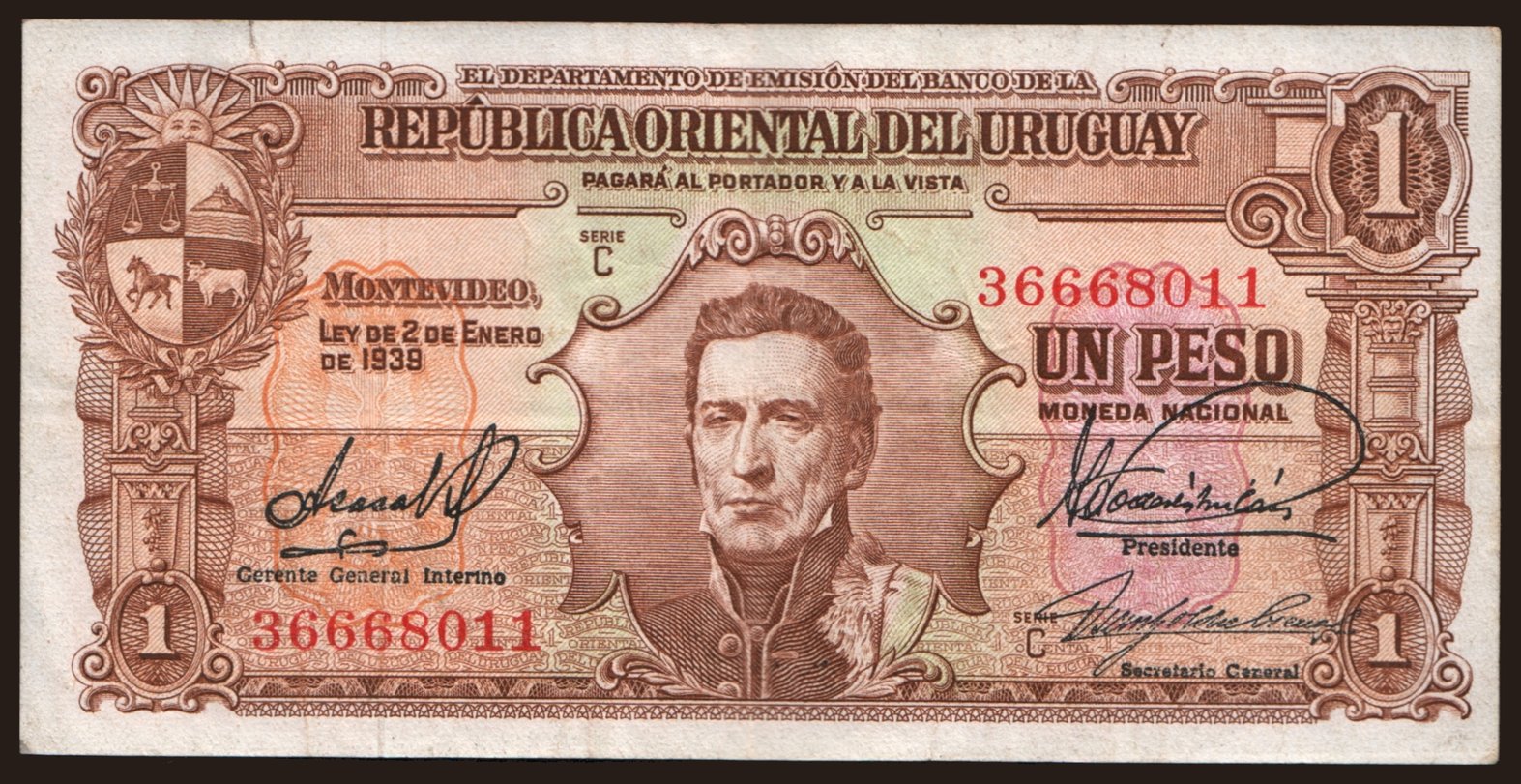 1 peso, 1939
