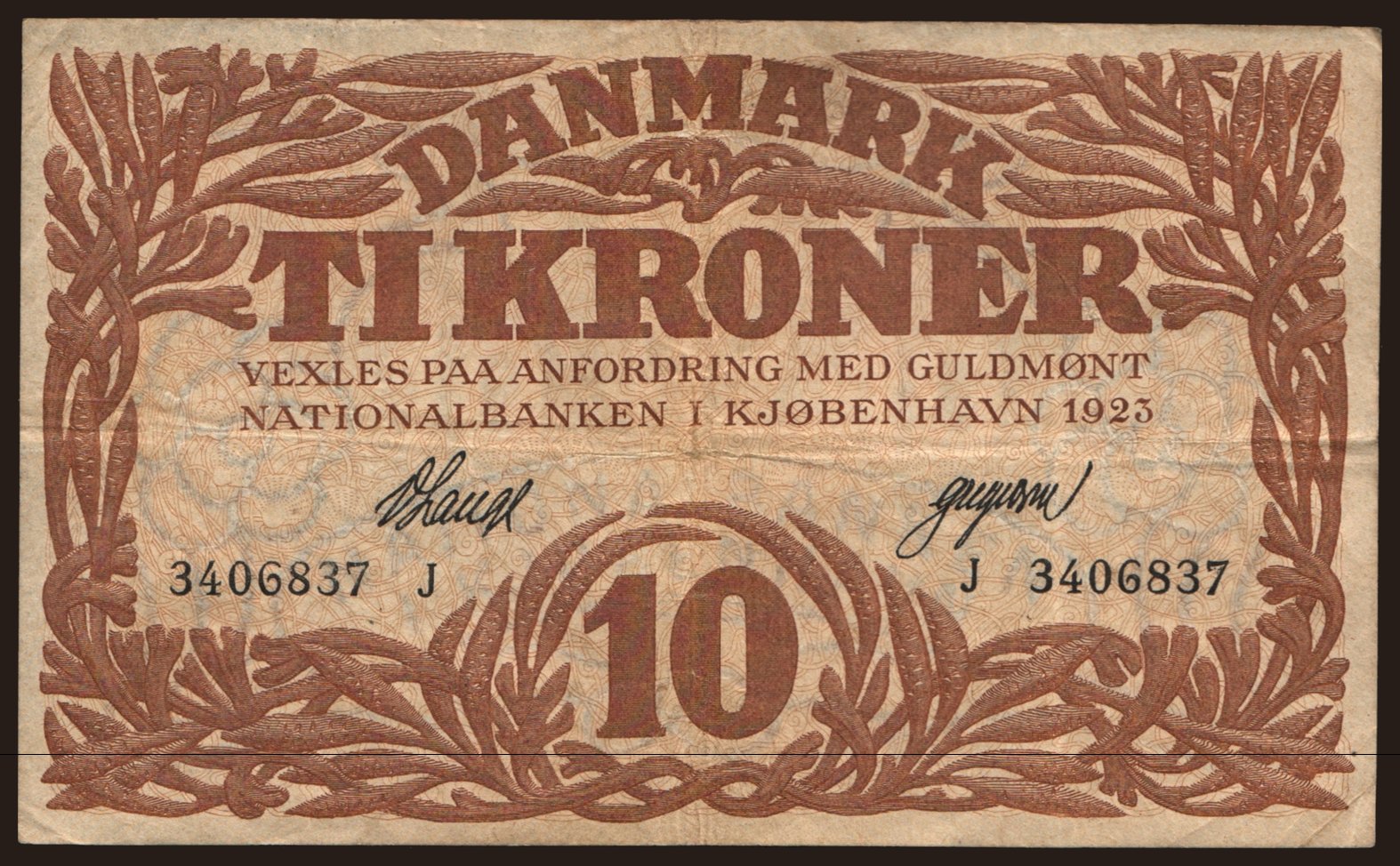 10 kroner, 1923
