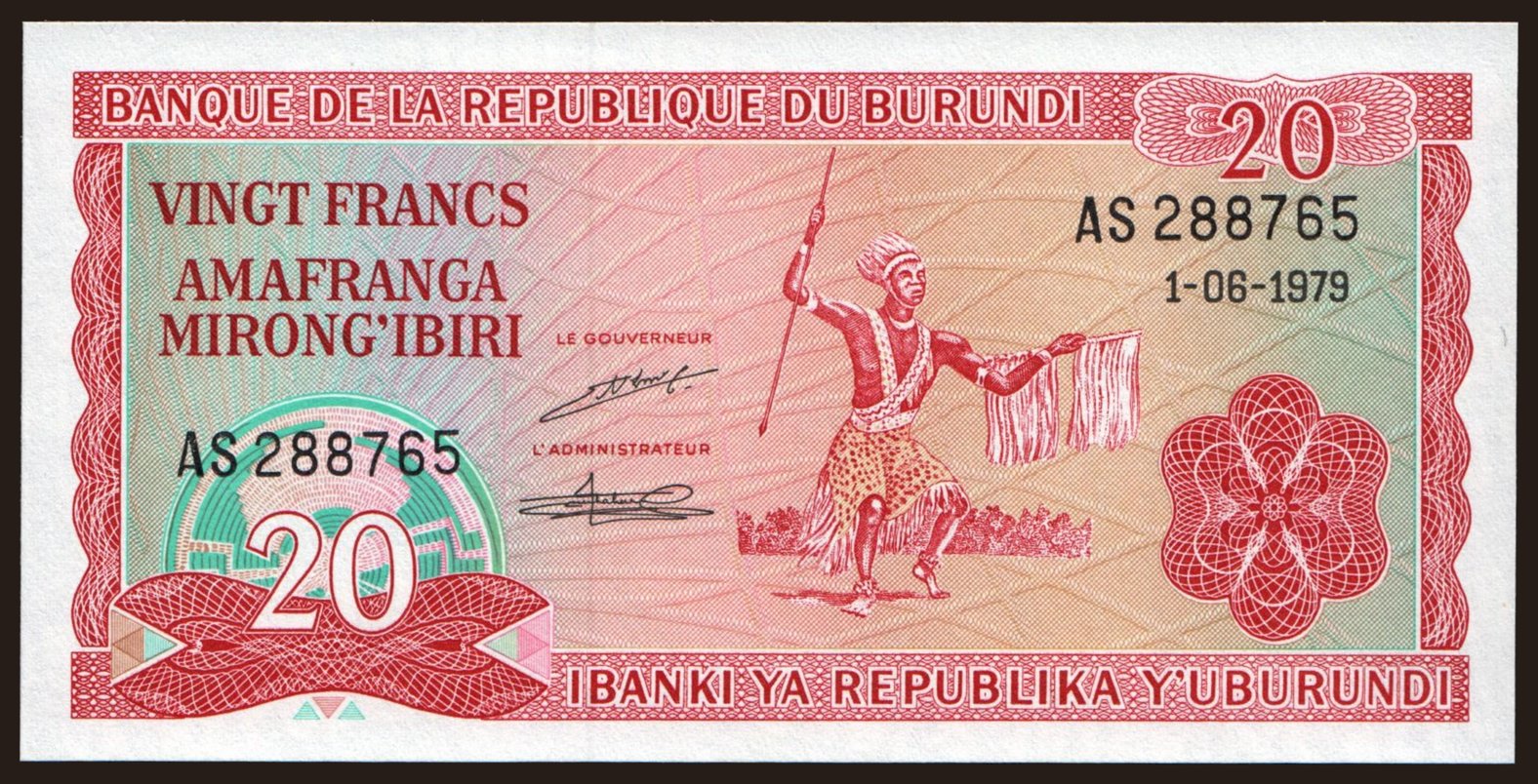 20 francs, 1979
